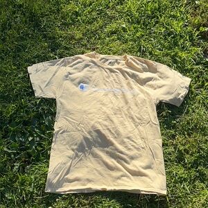 Champion Light Yellow Athletic Tee